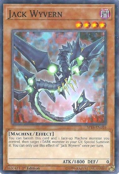 Jack Wyvern Starfoil Star Pack VRAINS Yu-Gi-Oh! card