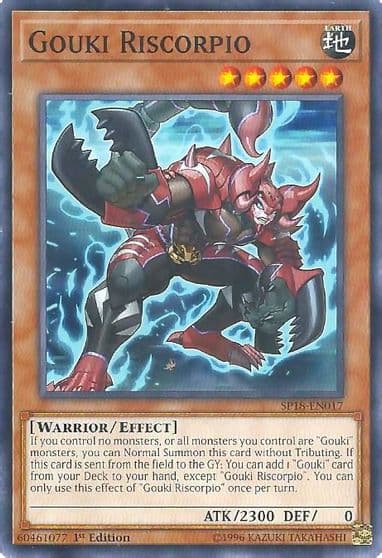 Gouki Riscorpio Star Pack VRAINS Yu-Gi-Oh! card