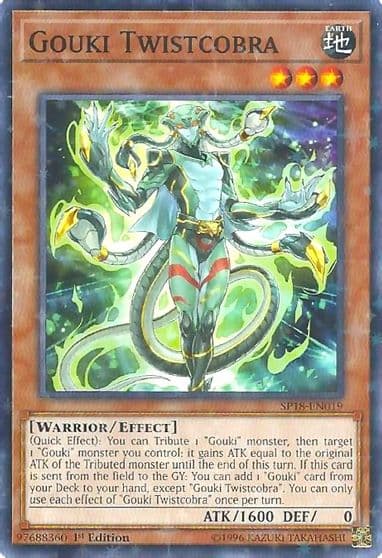 Gouki Twistcobra Starfoil Star Pack VRAINS Yu-Gi-Oh! card