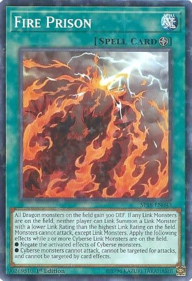 Fire Prison Starfoil Star Pack VRAINS Yu-Gi-Oh! card