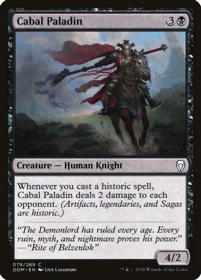 Cabal Paladin Dominaria Magic card