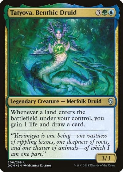 Tatyova Benthic Druid Dominaria Magic card