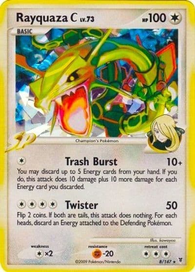 Rayquaza C (Cracked Ice) Miscellaneous Cards & Products Pokemon card