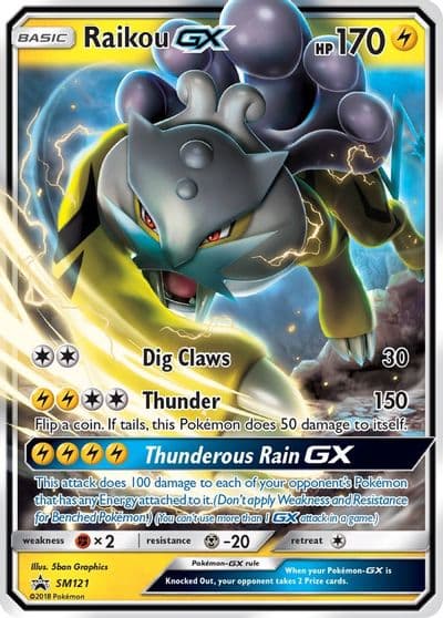 Raikou GX SM Promos Pokemon card