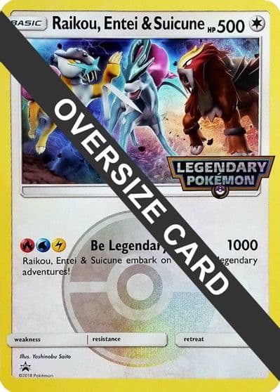 Raikou, Entei & Suicune Jumbo Cards Pokemon card