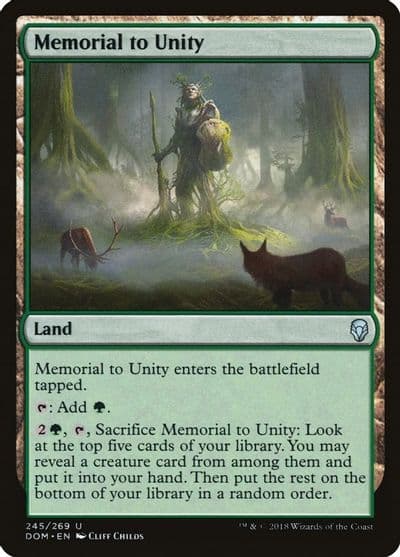 Memorial to Unity Dominaria Magic card