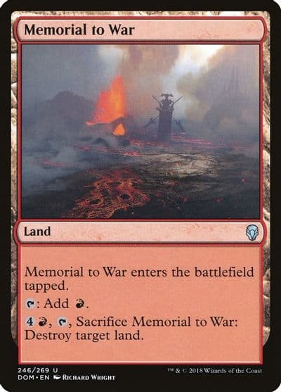 Memorial to War Dominaria Magic card