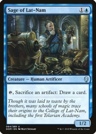 Sage of Lat Nam Dominaria Magic card