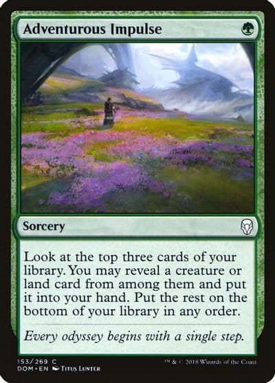 Adventurous Impulse Dominaria Magic card