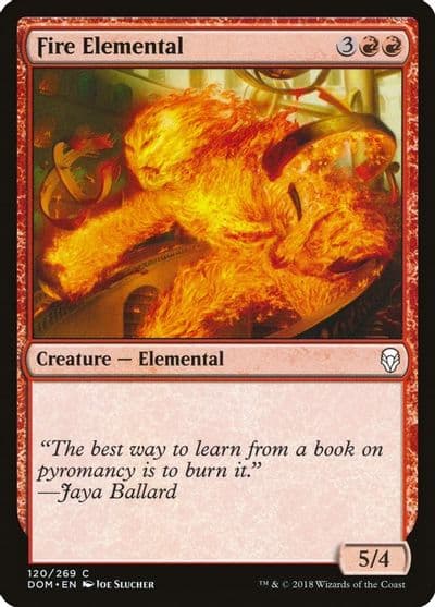 Fire Elemental Dominaria Magic card