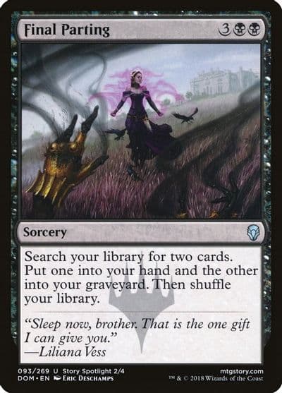 Final Parting Dominaria Magic card