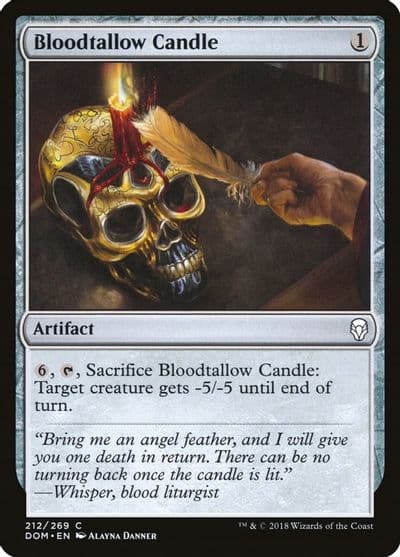 Bloodtallow Candle Dominaria Magic card