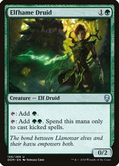 Elfhame Druid Dominaria Magic card