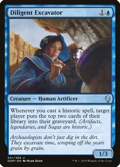 Diligent Excavator Dominaria Magic card