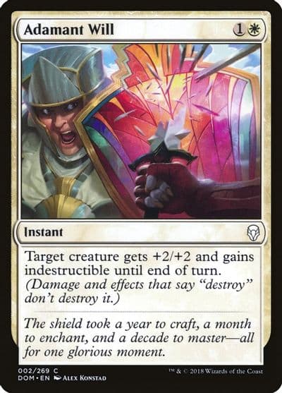 Adamant Will Dominaria Magic card