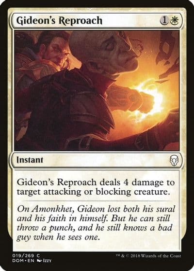 Gideons Reproach Dominaria Magic card
