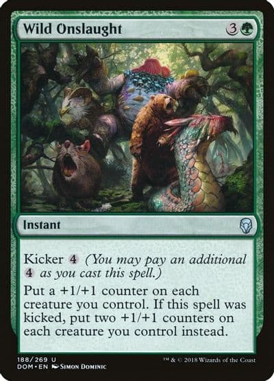 Wild Onslaught Dominaria Magic card