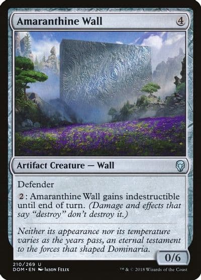 Amaranthine Wall Dominaria Magic card