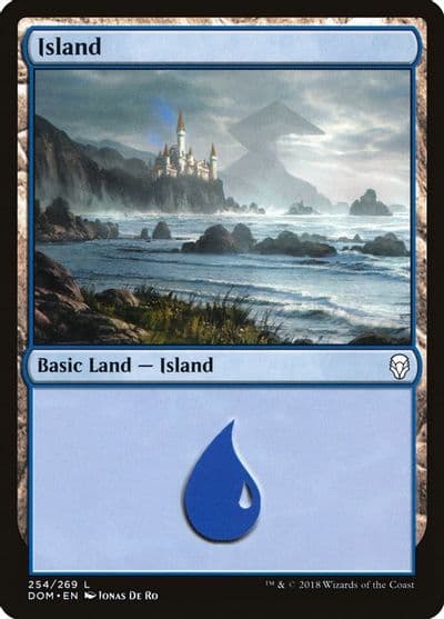 Island 254 Dominaria Magic card