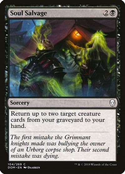 Soul Salvage Dominaria Magic card
