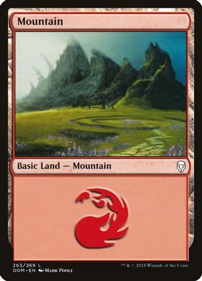 Mountain 265 Dominaria Magic card