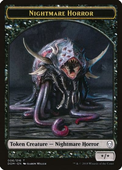 Nightmare Horror Token Dominaria Magic card