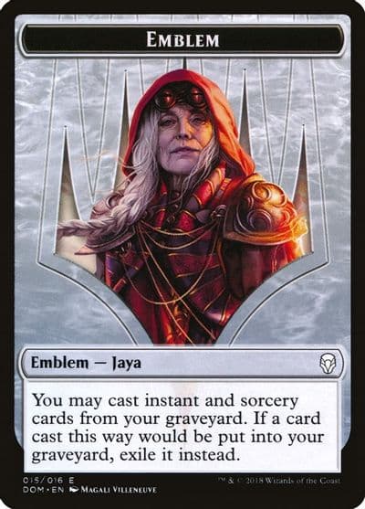 Emblem Jaya Ballard Dominaria Magic card