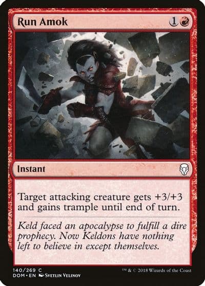 Run Amok Dominaria Magic card