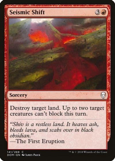 Seismic Shift Dominaria Magic card