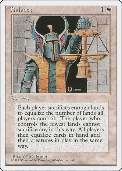 Balance Fourth Edition Magic card