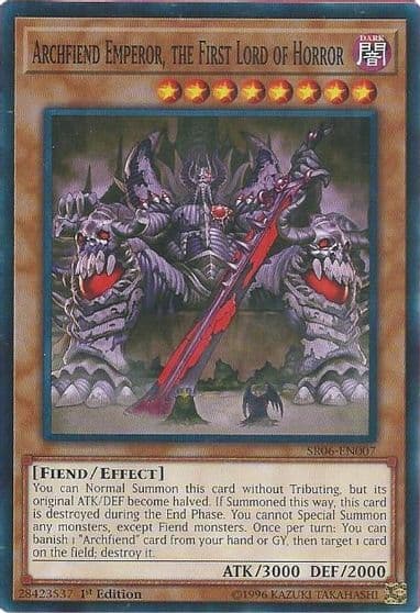 Archfiend Emperor the First Lord of Horror Structure Deck: Lair of Darkness Yu-Gi-Oh! card