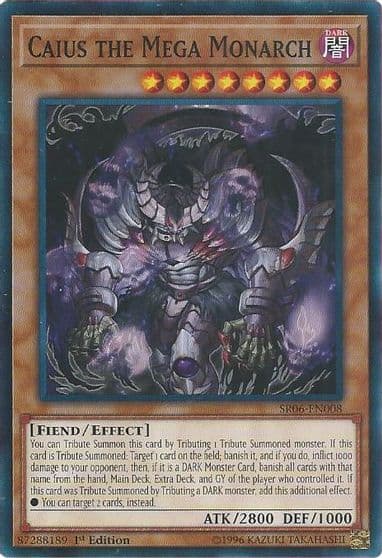 Caius the Mega Monarch Structure Deck: Lair of Darkness Yu-Gi-Oh! card
