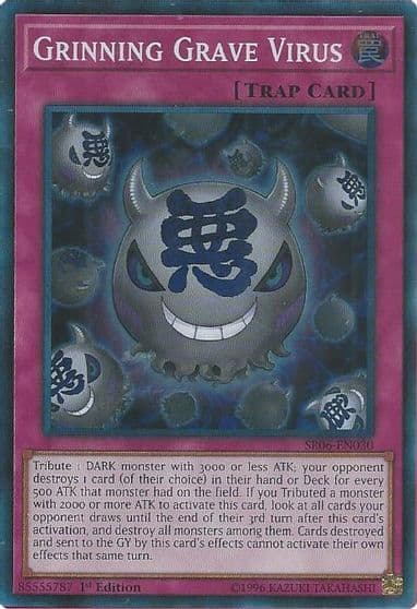 Grinning Grave Virus Structure Deck: Lair of Darkness Yu-Gi-Oh! card