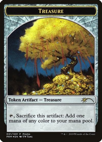 Treasure Token 2018 Lunar New Year Promo Unique and Miscellaneous Promos Magic card