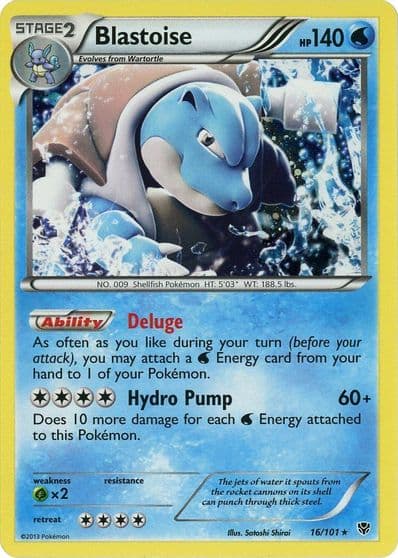 Blastoise (Cosmos Holo) Blister Exclusives Pokemon card