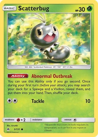 Scatterbug (5) SM - Forbidden Light Pokemon card