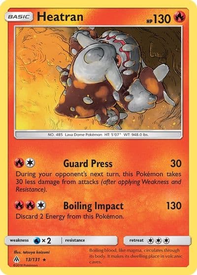 Heatran SM - Forbidden Light Pokemon card