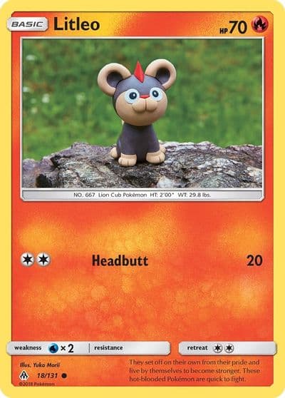 Litleo SM - Forbidden Light Pokemon card