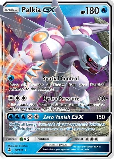 Palkia GX SM - Forbidden Light Pokemon card