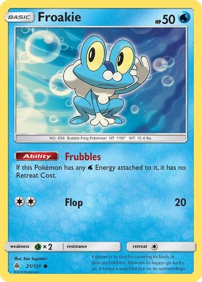 Froakie (21) SM - Forbidden Light Pokemon card