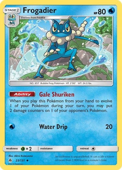 Frogadier SM - Forbidden Light Pokemon card