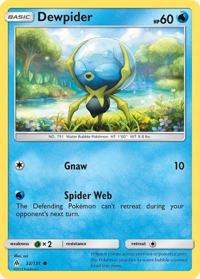 Dewpider SM - Forbidden Light Pokemon card