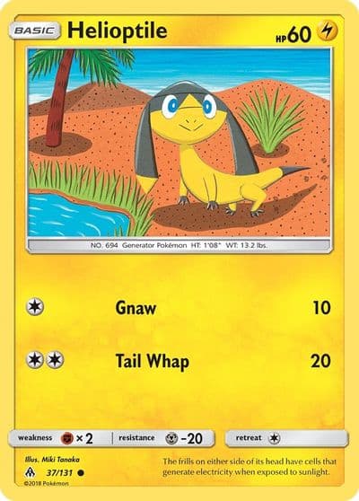Helioptile SM - Forbidden Light Pokemon card