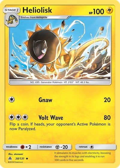 Heliolisk SM - Forbidden Light Pokemon card