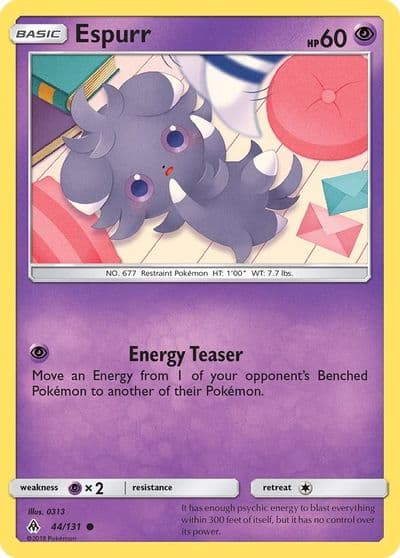 Espurr SM - Forbidden Light Pokemon card