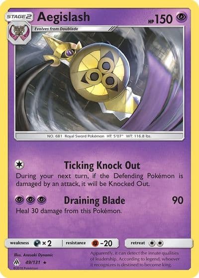 Aegislash SM - Forbidden Light Pokemon card