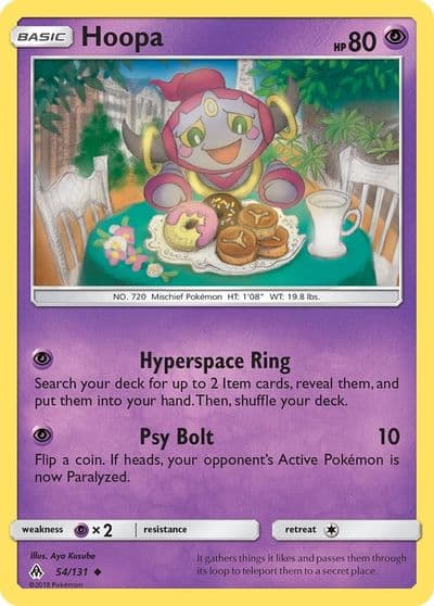 Hoopa SM - Forbidden Light Pokemon card