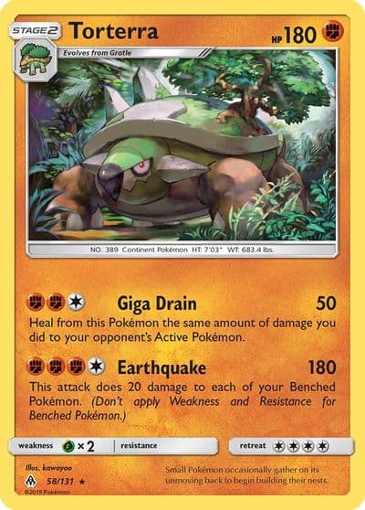 Torterra SM - Forbidden Light Pokemon card