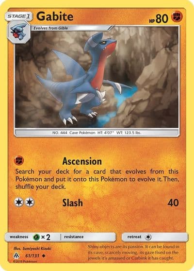 Gabite SM - Forbidden Light Pokemon card