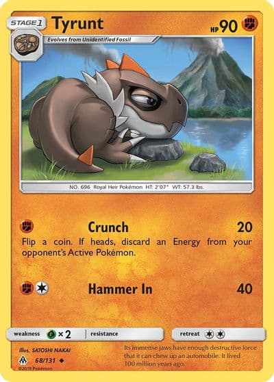 Tyrunt SM - Forbidden Light Pokemon card